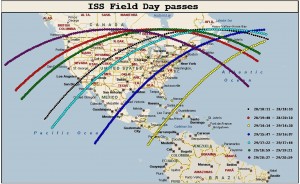 Click for full size image. Each segment starts and ends when the U.S. coastline is  on the horizon of the ISS.