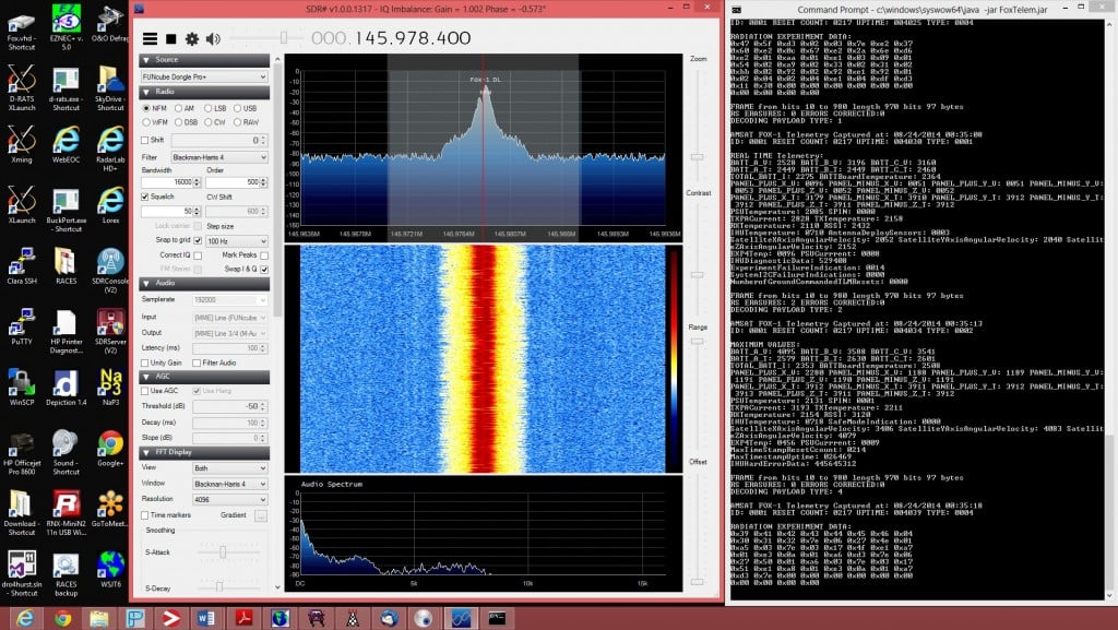 Fox-1A slow speed telemetry