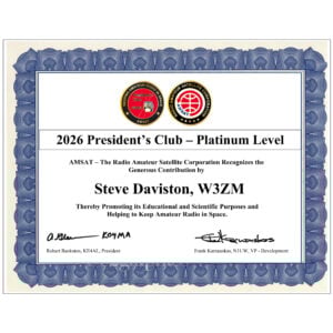 Presidents Club 2026 Platinum Certificate